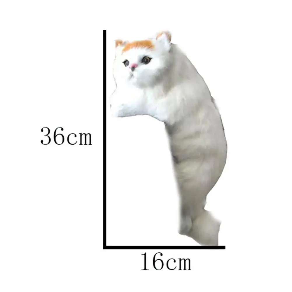 

Creative Cute Plush Simulation Cat Ornaments Figurine Home Desk TV Hanging Toy Home Festival Decor