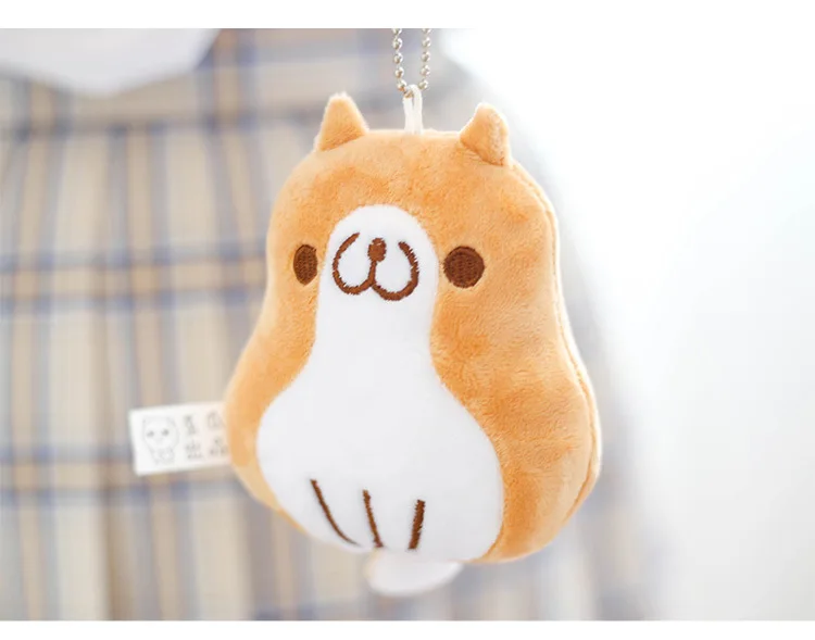 

Plush Keychains Shiba Inu Dog Stuffed Toy Doll Mini Small Animal Keychain Ring Ballet Pendant For Kids Children Girls Gifts