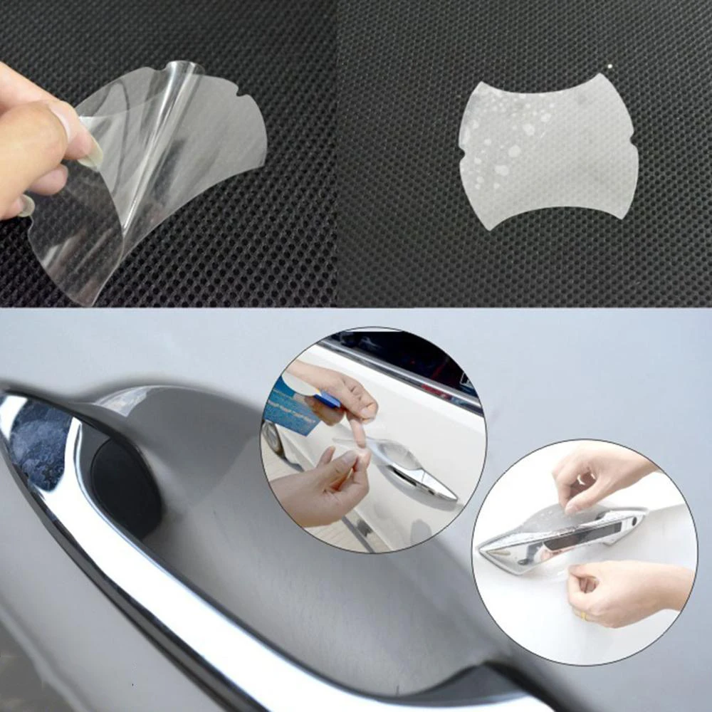 2017 NEW Car door handle stickers protector film for Volkswagen VW Polo Passat B5 B6 CC GOLF 4 5 6 Bora Tiguan accessories | Автомобили и