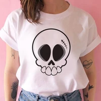 cute skull printed t shirt women harajuku clothes short sleeved printed graphic t shirt tops fashion printed short sleeved tops
