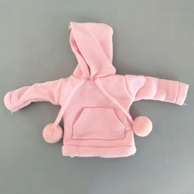 pink Модная Толстовка ручной работы для куклы Blythe, свитер, наряды, модная одежда для куклы Blyth, топ для куклы, детская игрушка 1/6, аксессуары для куклы - Цвет: pink