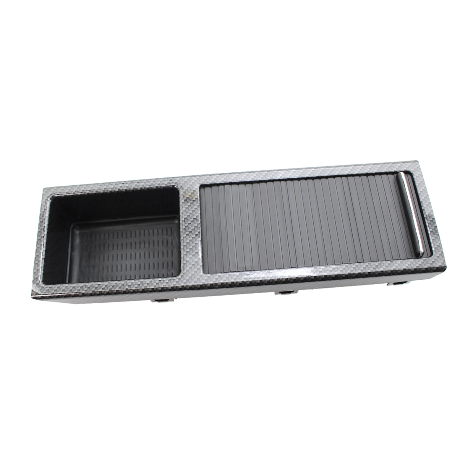 

Carbon Fiber Drink Bottle Cup Holder Pocket Box Cage for BMW E46 3 Series 1998-2005 Center Console Replace