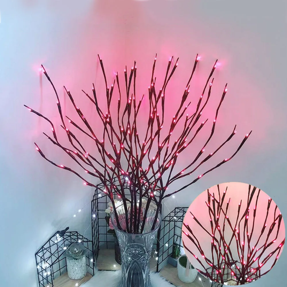 Рождественское украшение дерево ветка светильник 20 светодиодов струнный s стол