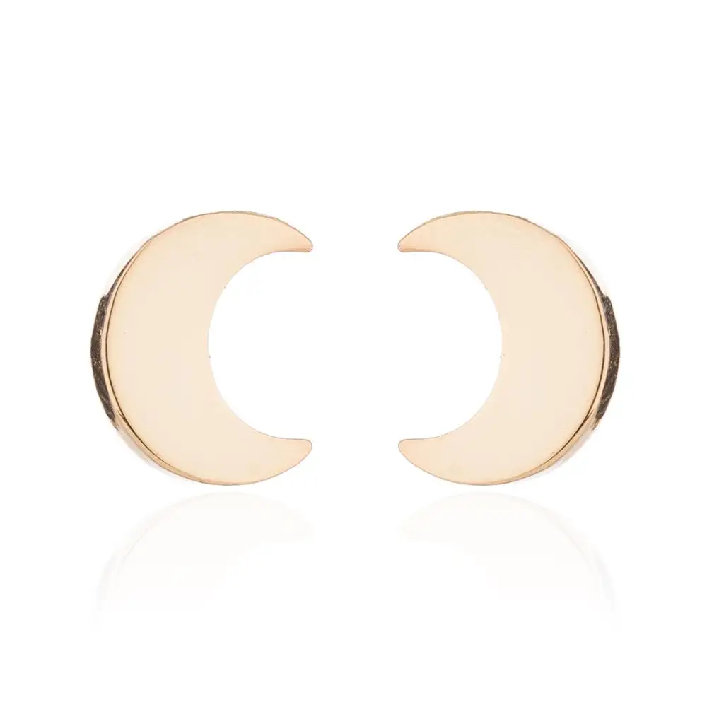 Милые золотые серьги из нержавеющей стали серьги-гвоздики для женщин в Корейском