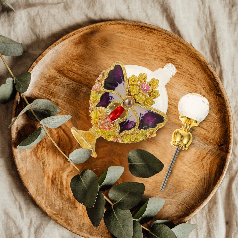 

1Pc 8ml Exquisite Perfume Bottle Small Perfume Bottle Glass Essential Oil Bottle