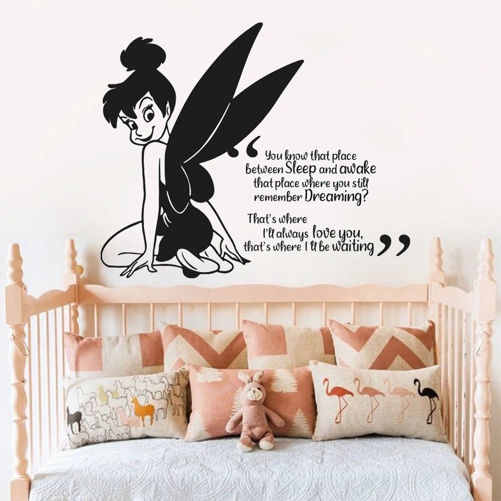 Tinkerbell вы знаете что место фотообои виниловые сказочные наклейки для детской