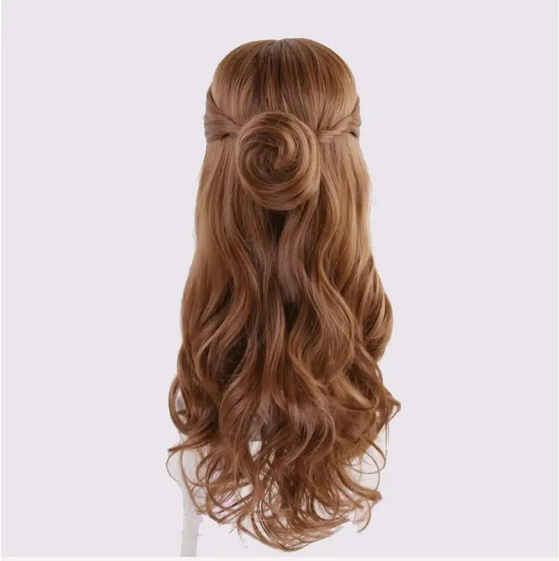 Парик для косплея принцессы Белль из фильма Красавица и чудовище каштановые