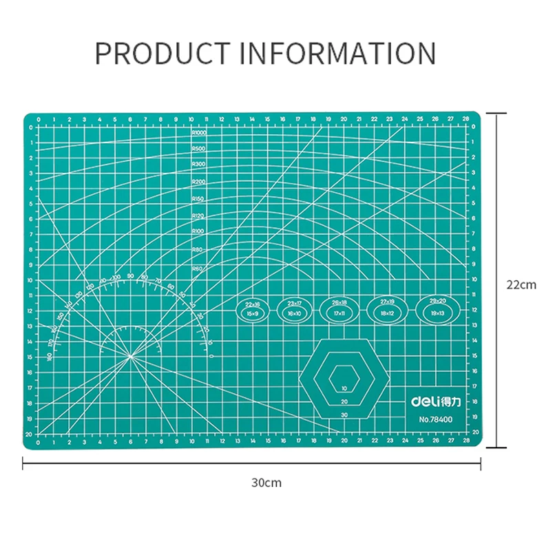 Cutting Pad Board A4 Green Model Mouse Specifications High Density Pvc Material Strength Self-healing | Канцтовары для офиса и