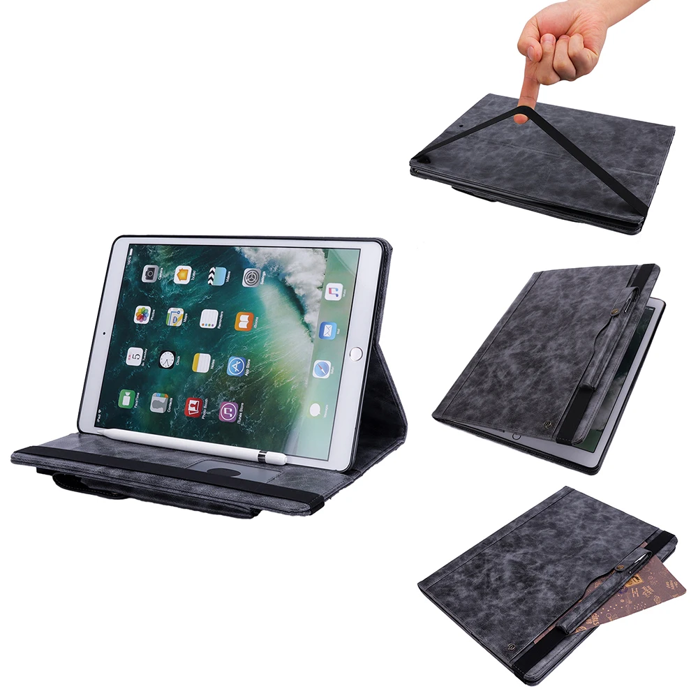 Кожаный чехол для iPad Pro 12 9 &quot2017 2016 смарт задняя защитная крышка ipad дюймов с