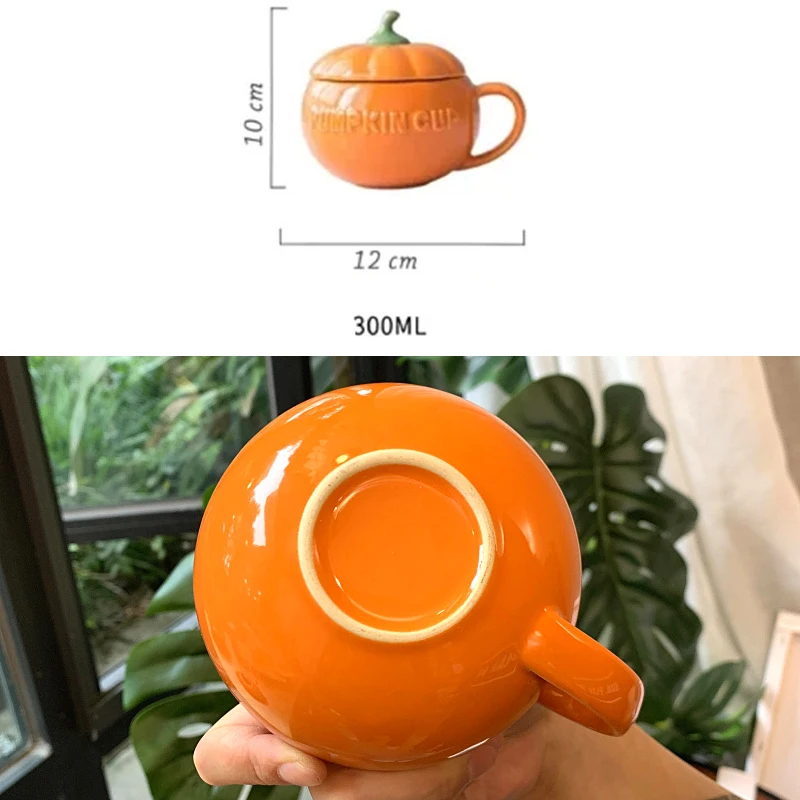 300 мл Милая чашка с изображение тыквы керамика кофейная кружка молоко суп