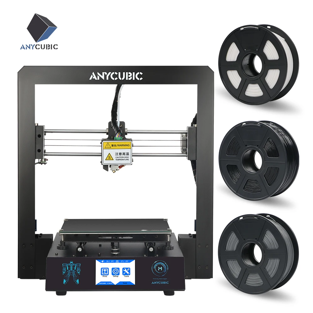 ANYCUBIC I3 Мега 3d принтер Плюс размер полная металлическая рамка решетка платформа настольная сопло промышленного класса дешевые FDM 3d Принтер Комплект 3d-принтер