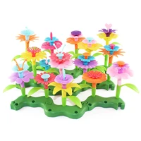 flower building toy garden blocks set for kids children educational plays early learning 66cy