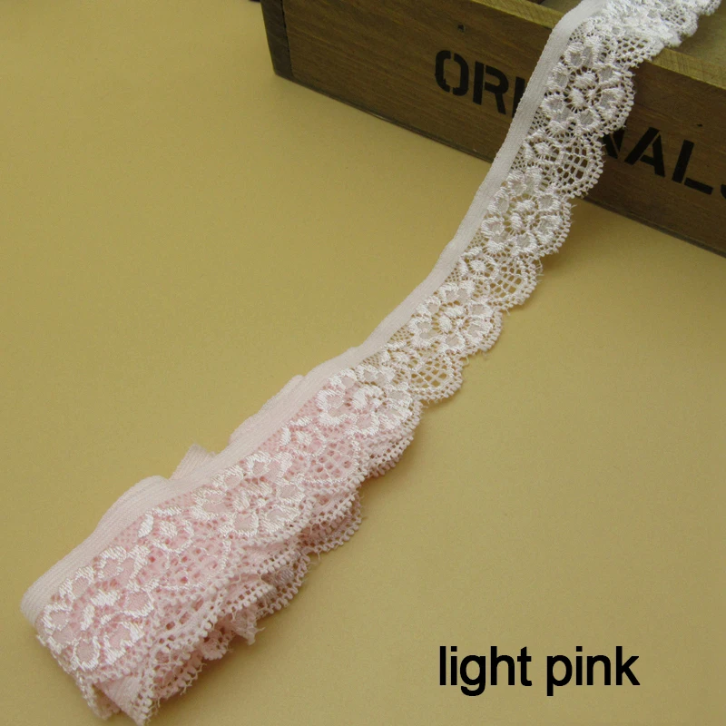 5 м/лот кружевные Эластичные аксессуары DIY утолщенные широкие цветные эластичные