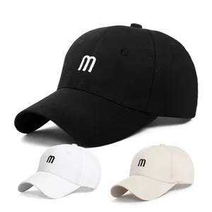 Hat M Letter Embroidery Spring And Summer Caps Men'S Wild Curved Brim Cotton Sun Hat Fashion Simple Female Baseball Cap Hat M Letter Embroidery Spring And Summer Caps Men'S Wild Curved Brim Cotton Sun Hat Fashion Simple Female Baseball Cap
