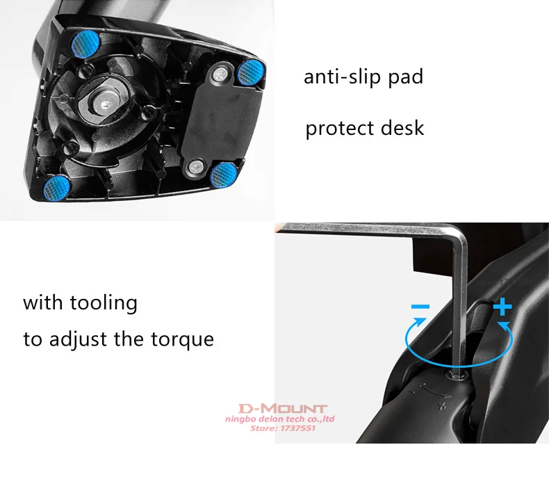 NB NEW F80 + 2pc USB3.0 2-9kg 17-27" desktop LCD Monitor Holder Arm Gas Spring Full Motion ergonomica dual arm | Компьютеры и офис