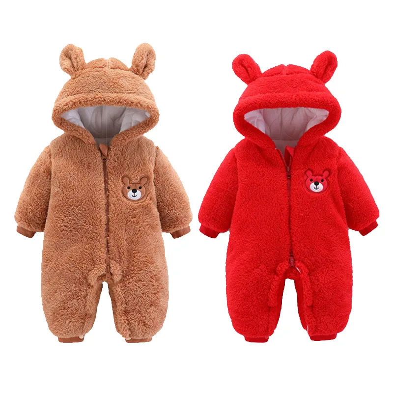 Новый детский комбинезон милая мультяшная зимняя одежда для мальчиков и девочек