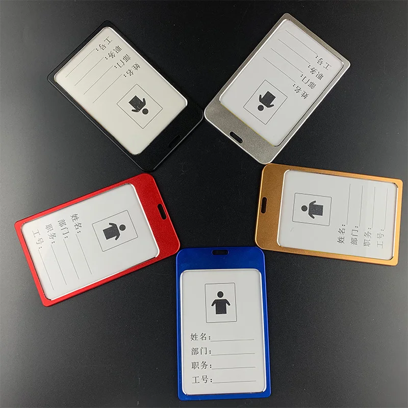 Алюминий сплав работников Отдела работы держатель для карт ID именной ярлык
