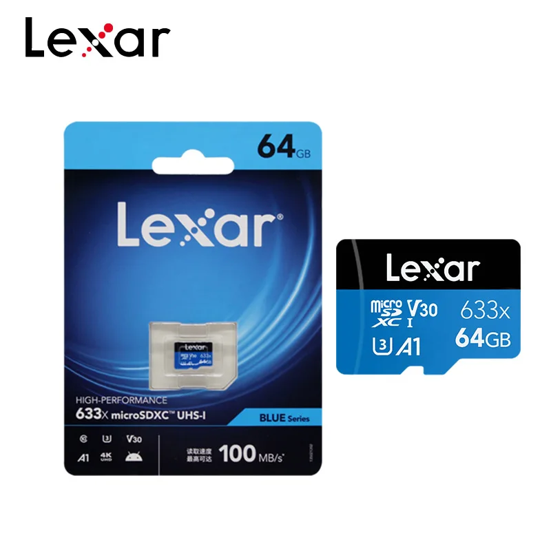 Карта памяти Lexar 633x класс 10 100% ГБ 32 64 128 ГБ|Карты памяти| |