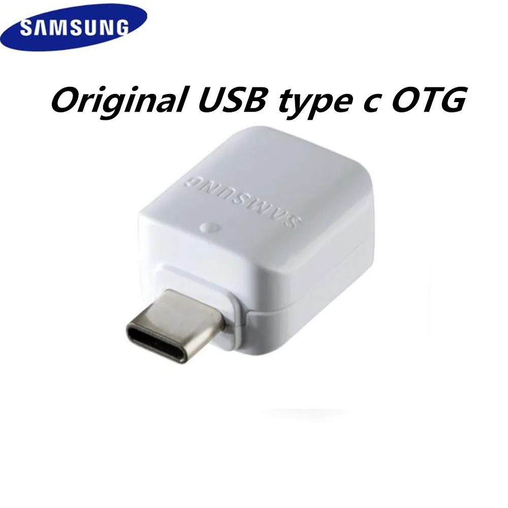 Оригинальный адаптер USB type c otg для Samsung Galaxy A70 A50 S8 S9 plus note 8 A3 A5 2017 с поддержкой