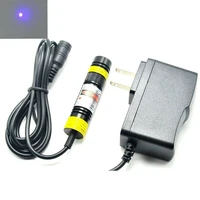 focusable 405nm 100mw violet blue laser dot module diode locator w 5v adapter