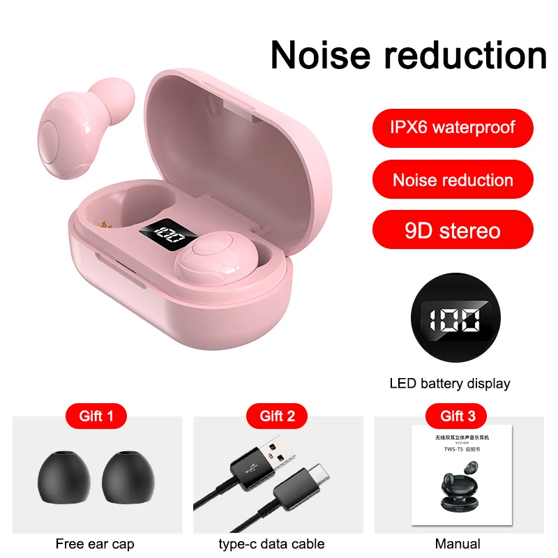 

TWS-стереонаушники с поддержкой Bluetooth 159 и защитой от воды