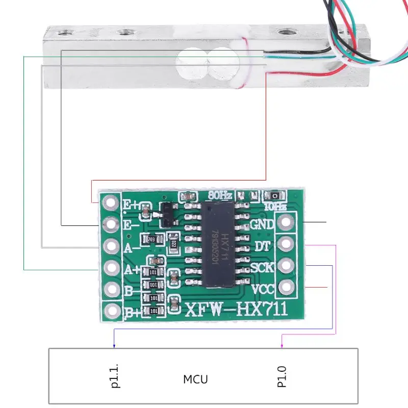 

Load Cell 10kg Weight Sensor Electronic Kitchen Scale + HX711 AD Weighing Module A5YD