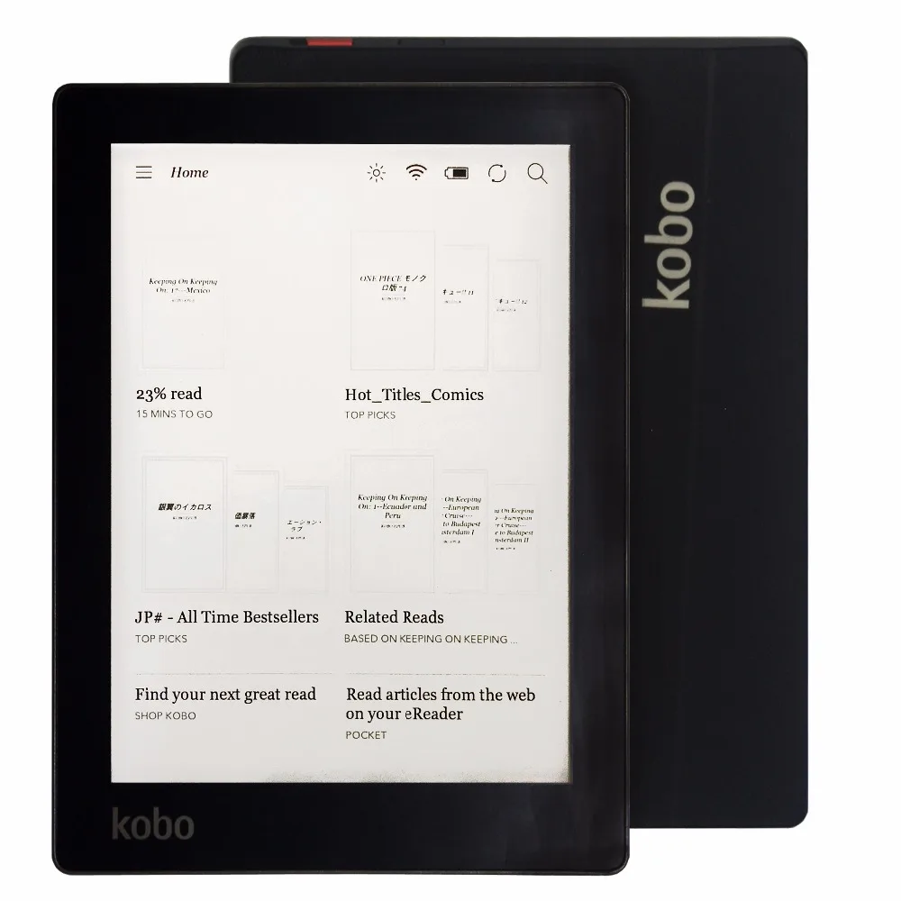 Электронная книга Kobo Aura ebook reader e ink 6 дюймов 1024x758 N514 Встроенный задний светильник