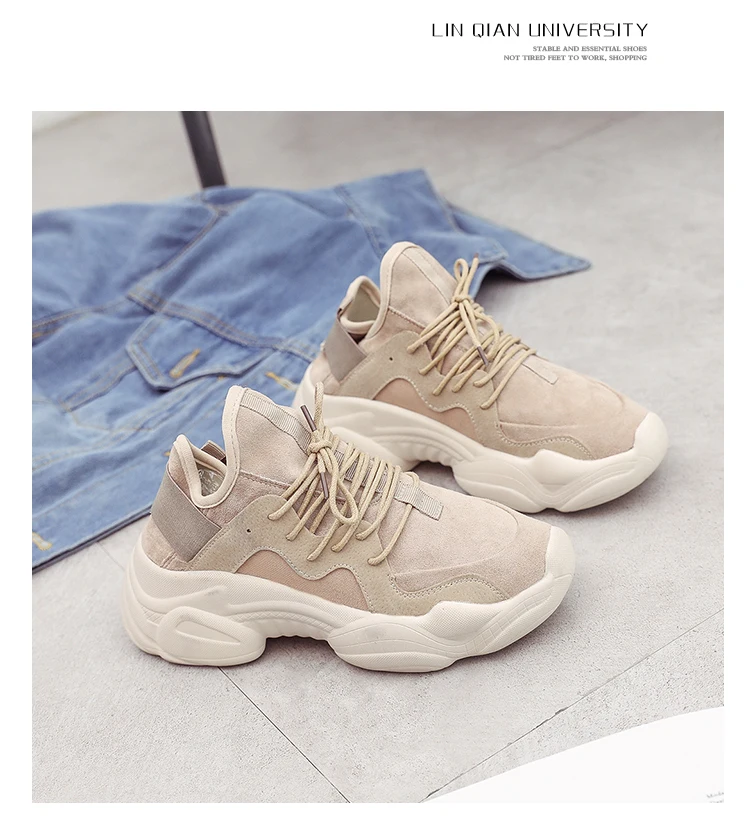 Новые туфли в повседневном стиле Женские корейские кроссовки wild Женская