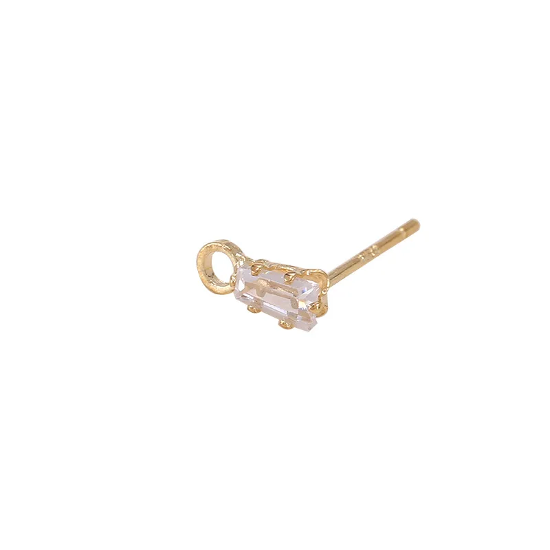 

10pcs DIY Earring Making Supplies 18K Gold Plated Zircon Earring Hook Accessories For Jewellery Making jp