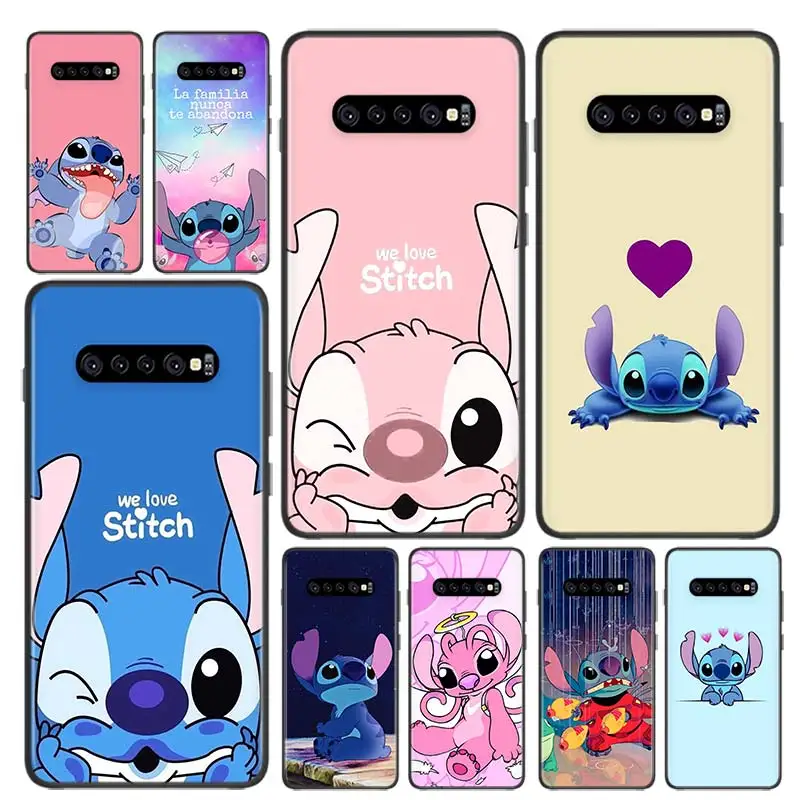 

Disney Cute Lilo Stitch For OPPO Realme GT Neo 2 Q3 C21Y C11 C21 C20 V15 X7 Q2 i V3 V5 X50 X3 X2 Black SIlicone Phone Case