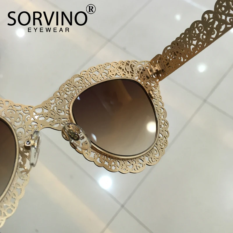 Солнцезащитные очки кошачий глаз SORVINO SP169 женские винтажные Роскошные брендовые