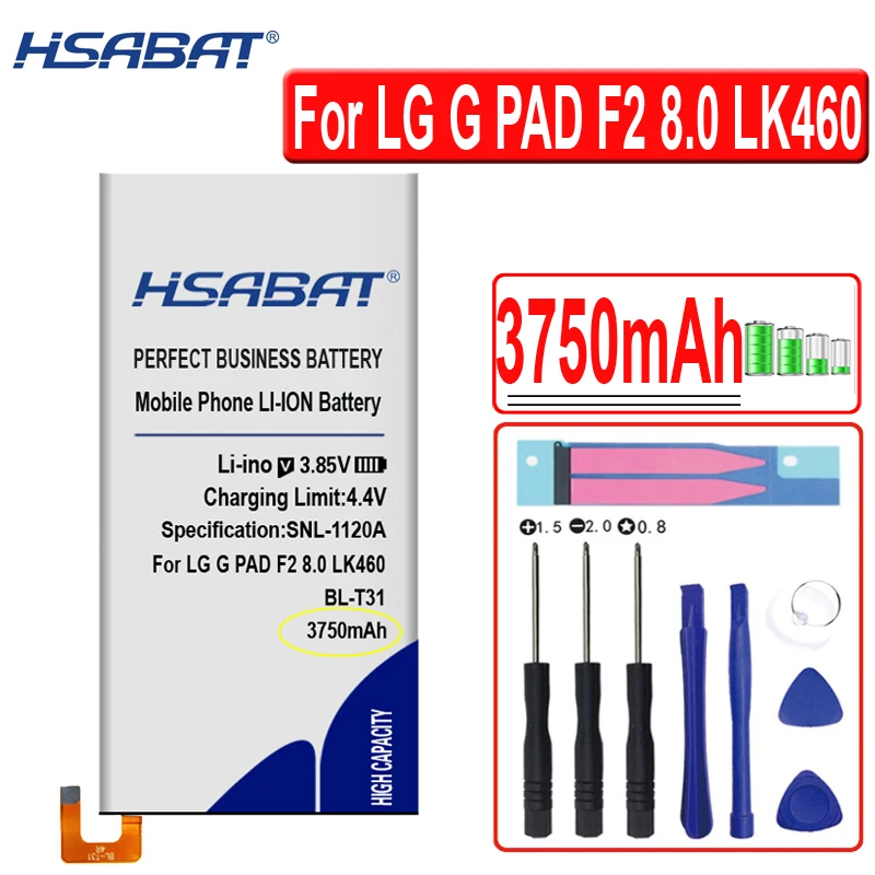 

HSABAT 3750mAh BL-T31 Battery for LG G PAD F2 8.0 LK460 SPRINT EAC63398901