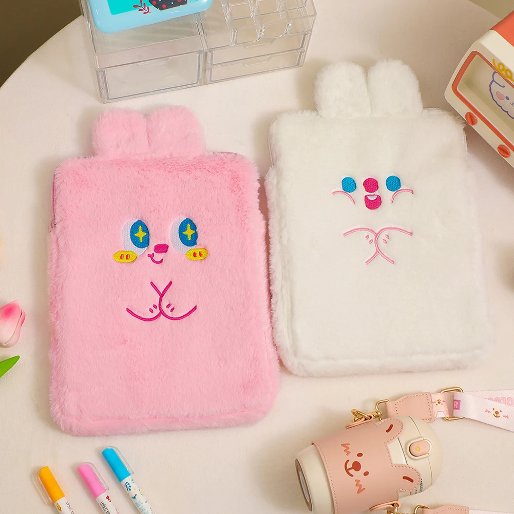 

Cute Laptop Bag Creative Cartoon Bear Tablet Pouch Student Travel Portable Zipper Case Protective Cover Supplies