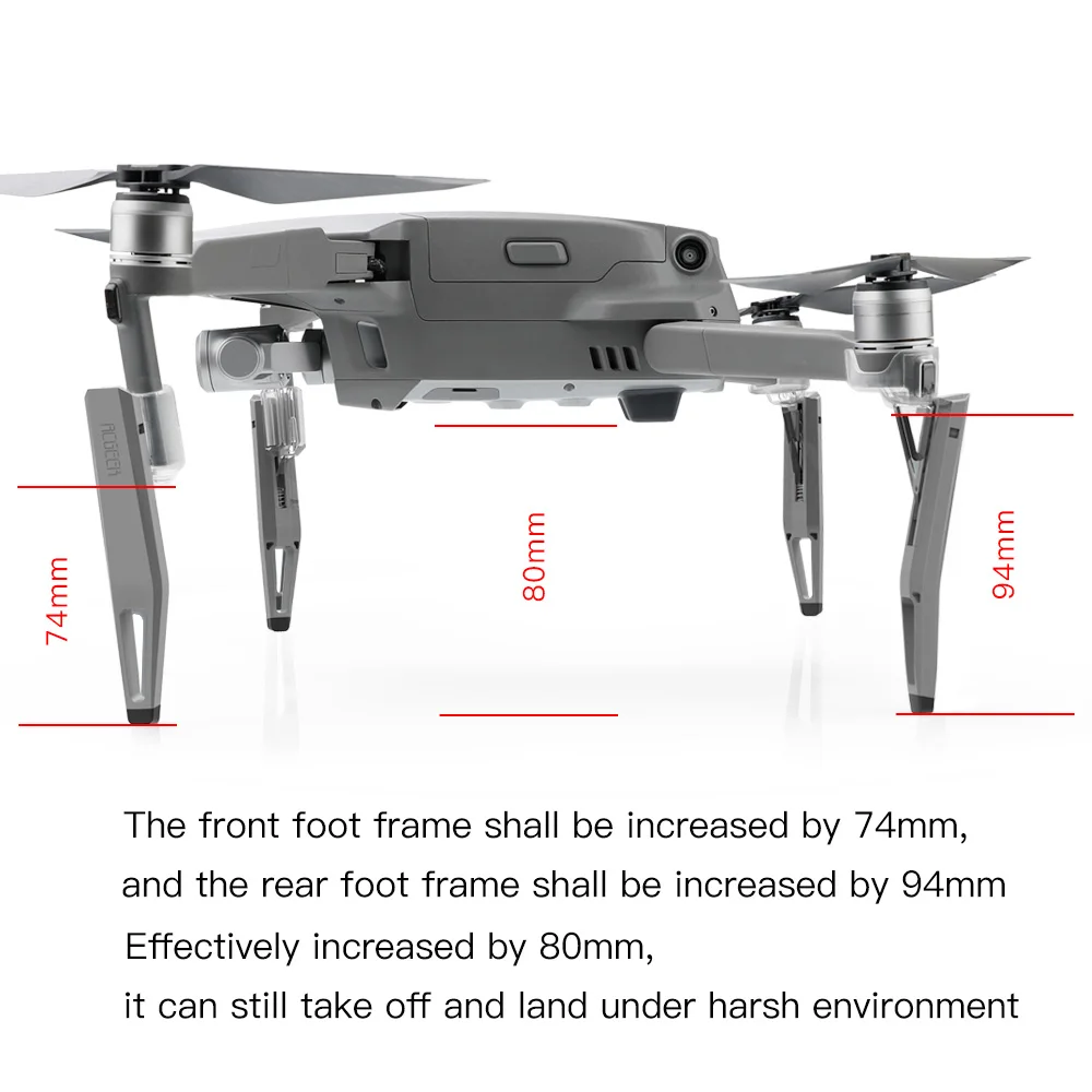 Повышенная посадка встроенная амортизирующая пружина для дрона DJI MAVIC 2