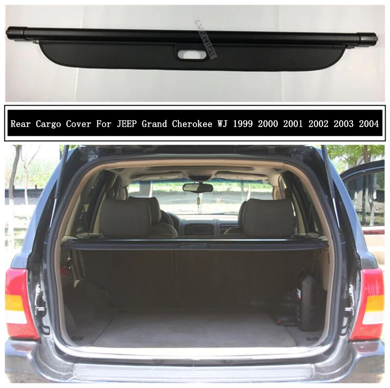 

Rear Cargo Cover For JEEP Grand Cherokee WJ 1999 2000 2001 2002 2003 2004 Privacy Trunk Screen Security Shield Shade Accessories