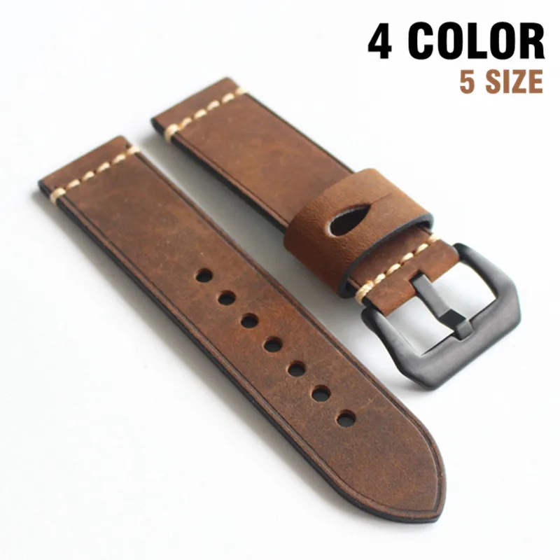 Ремешок для часов в стиле ретро ремешок из коровьей кожи 20 мм 22 23 24 желтый