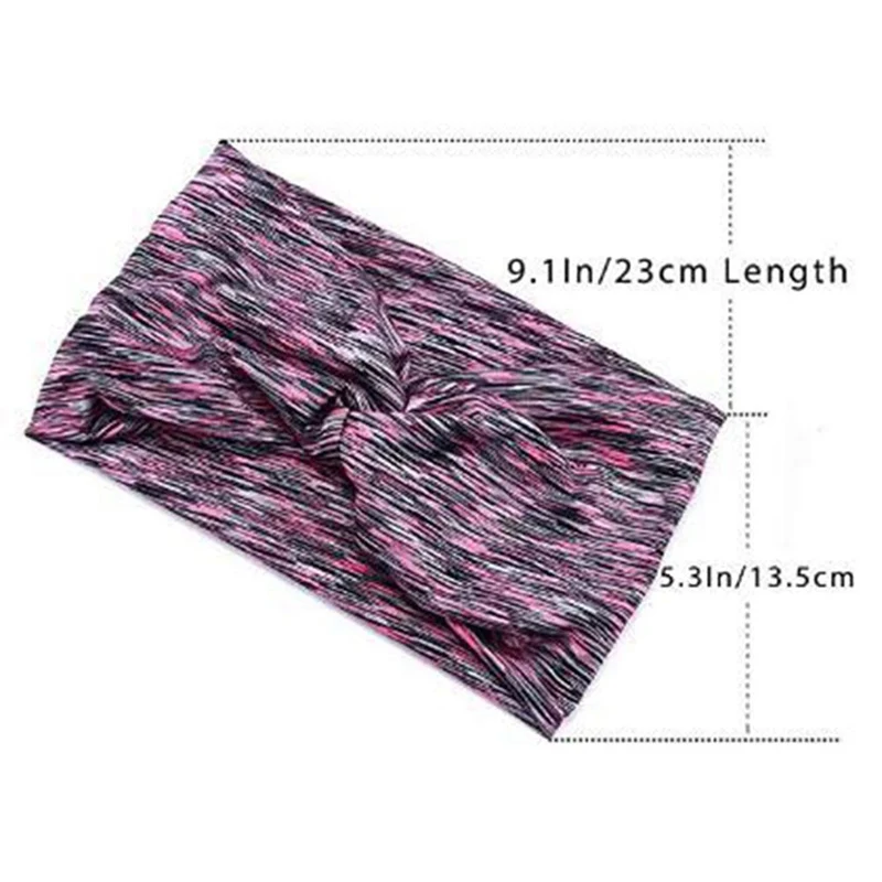 

1Pc Cross Hairbands Solid Color Yoga Headbands for Women Girls Knot Headband Yoga Turban Headwrap Bandage Headwear
