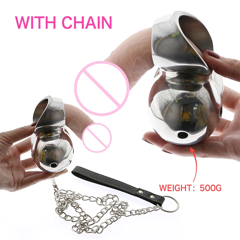 Сверхмощная подвеска в виде мошонки с цепочкой 500 г устройство для выдавливания