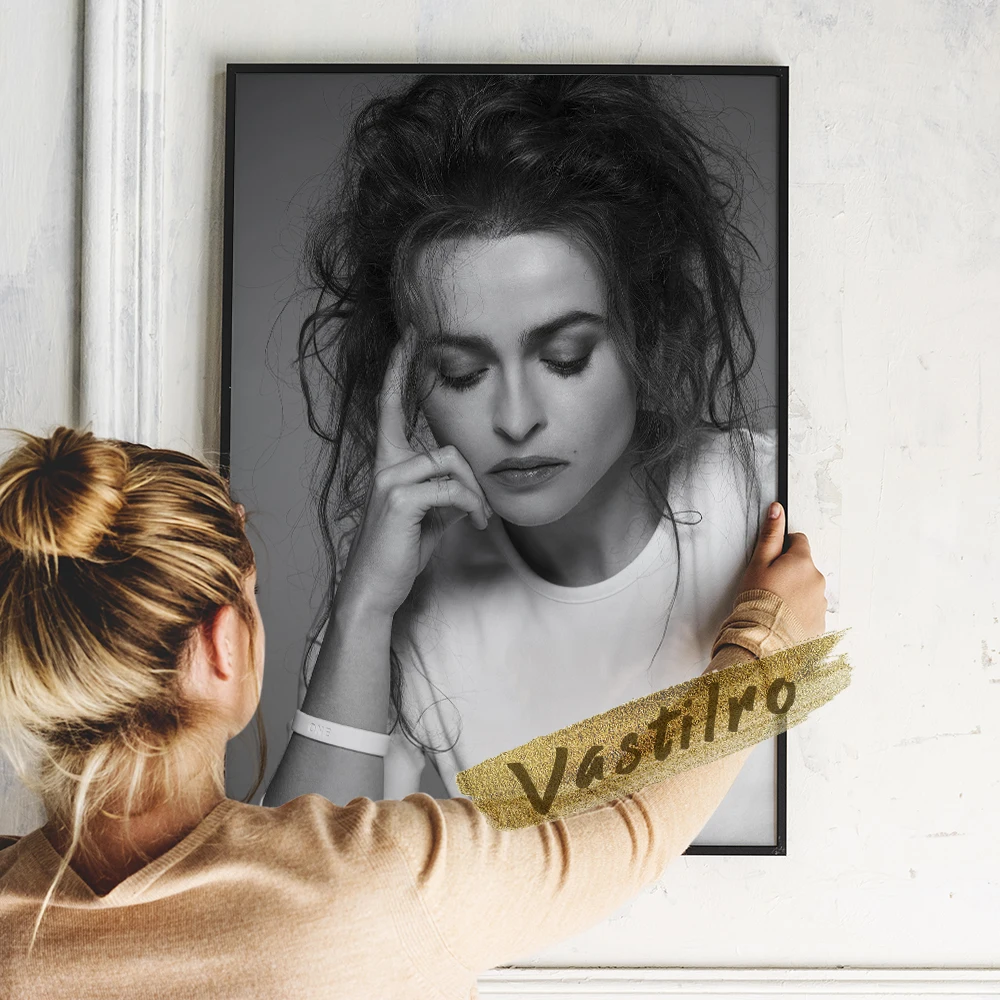 Постер Helena Bonham Carter Красота Искусство на стене Красивая женщина Актер Портрет Печатные изображения.