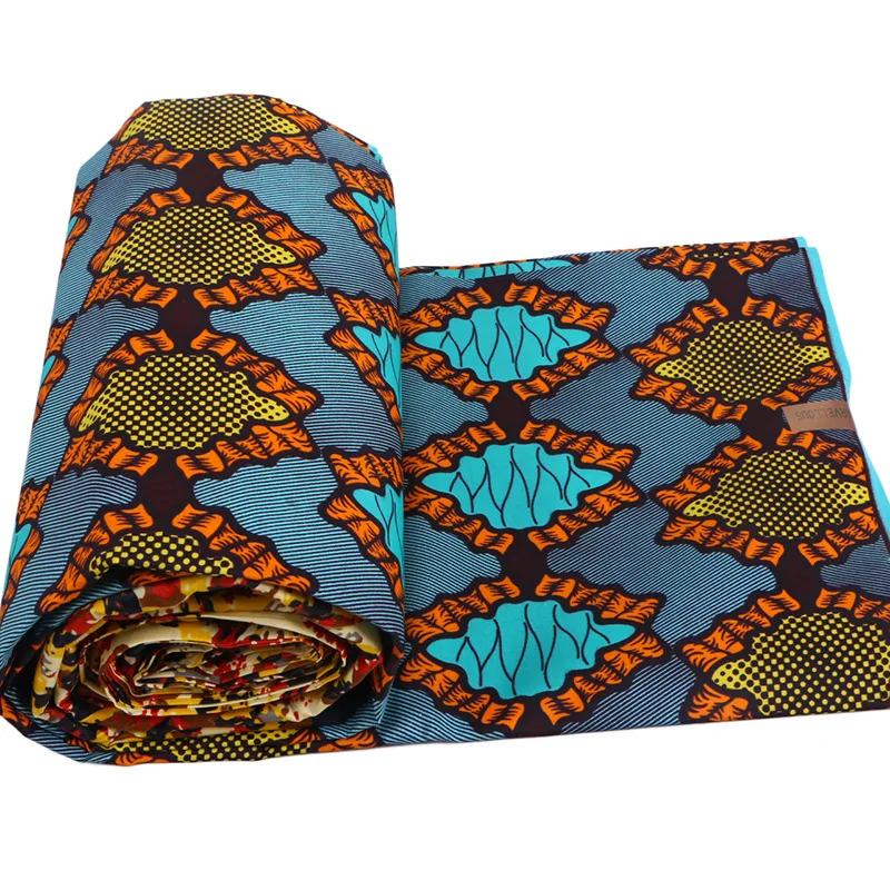 2019 Latest Fashion African 100% Cotton Gray Print Fabric Veritable Ankara Real Wax 6Yardslot | Аксессуары для одежды