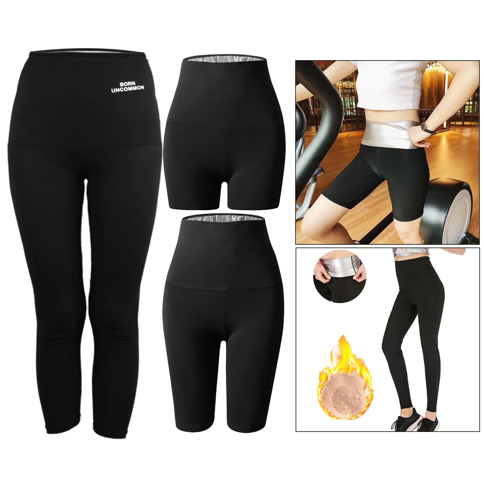 

Women sauna pants shorts jogger leggings sweatpants weight loss workout