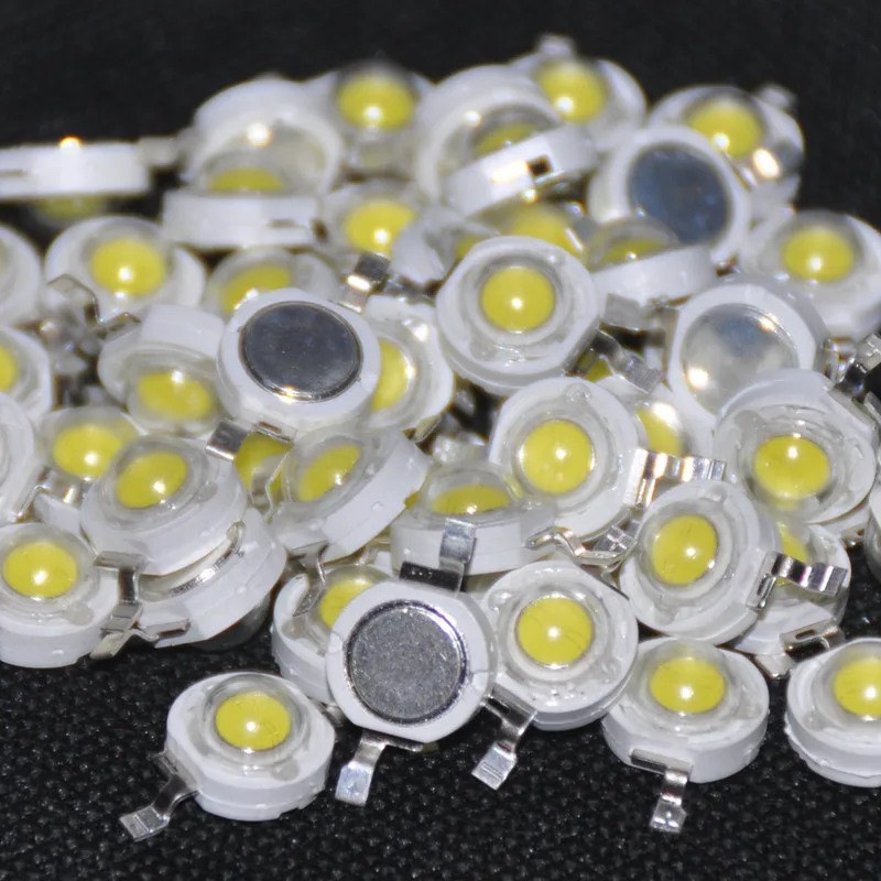 Горячая XD-50Pcs 1 Вт диод высокого Мощность холодный белый Светодиодные Бусины