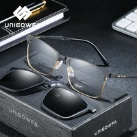 optical magnet clip on glasses frame men myopia polarized clip on sunglasses men clear prescription eyeglasses frame transparent