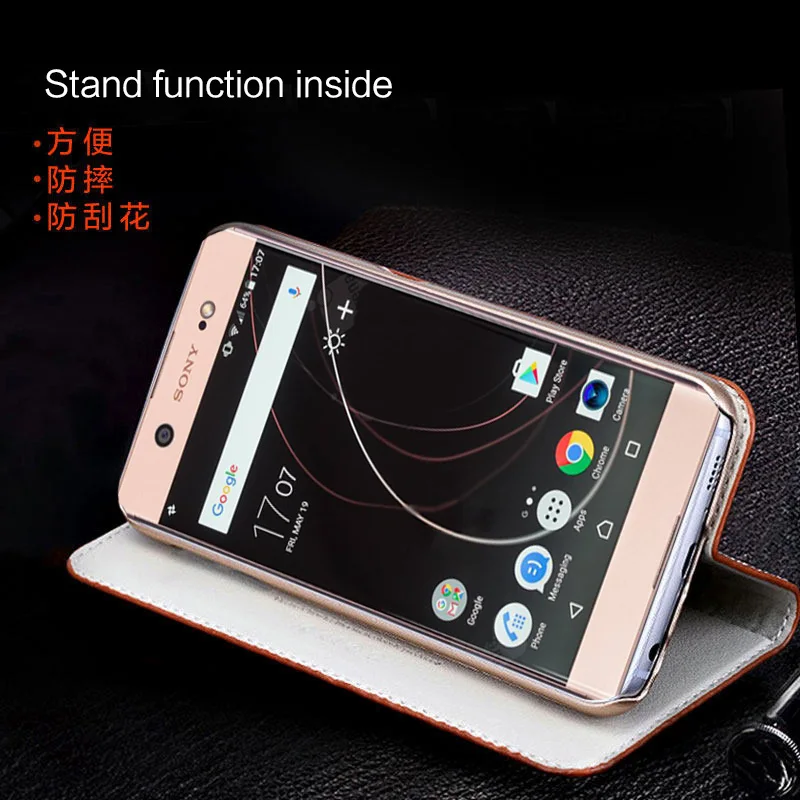 Кожаный чехол для телефона Sony Xperia Z2 Z3 Z4 Z5 X XZ1 XZ2 XZ3 XZ4 Compact XA XA1 XA2 ultra XZ Premium xperia 5 8 10plus |