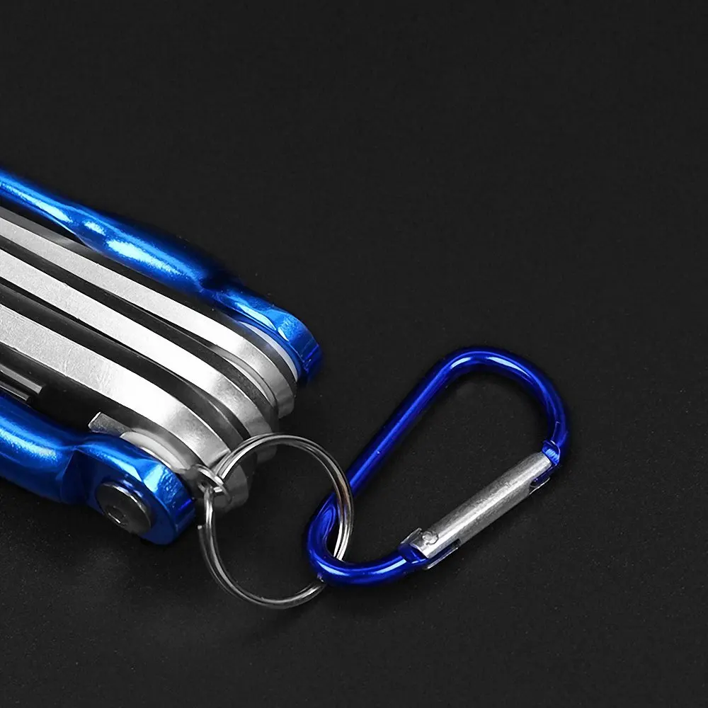 

Folding Hexagonal Wrench Set Metal Metric Allen Key Hex Screwdriver Portable Hexagon Spanner Tools Hand Tool Set