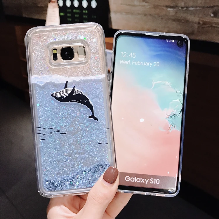 Динамический чехол с жидким песком для Samsung Galaxy A50 A30 A20 A10 J3 J4 J6 J8 A7 A8 A9 2018 S10 Lite S9 S8 Plus