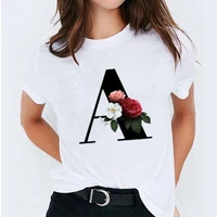 2021 new women t shirts 26 letter printed vogue harajuku tops casual tee summer short sleeve female t shirt for women clothing