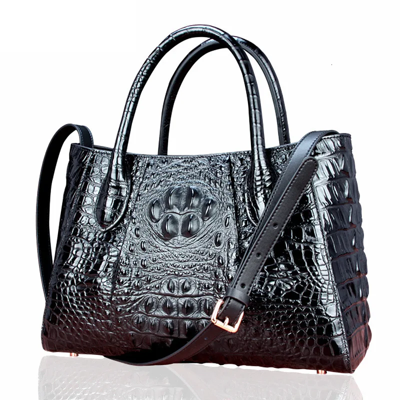 

luxury Crocodile Woman Package Genuine Leather Oblique Satchel Single Shoulder Ma'am handbags women crossbody bags for designer