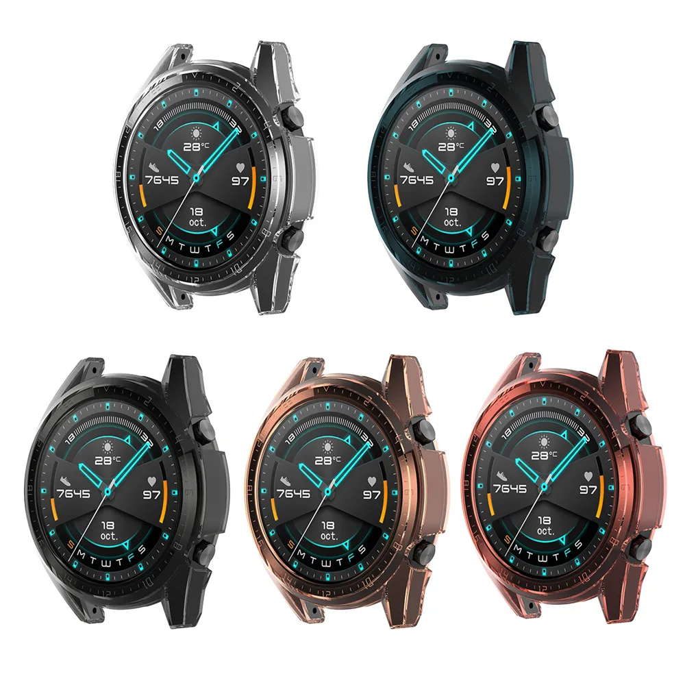 Защитный чехол из ТПУ с защитой от царапин для часов HUAWEI Watch GT/GT 2 42 мм 46 аксессуары
