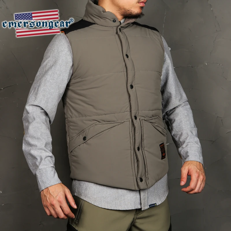 Тепловой жилет Emersongear куртка без рукавов зимняя теплая ветровка с подогревом